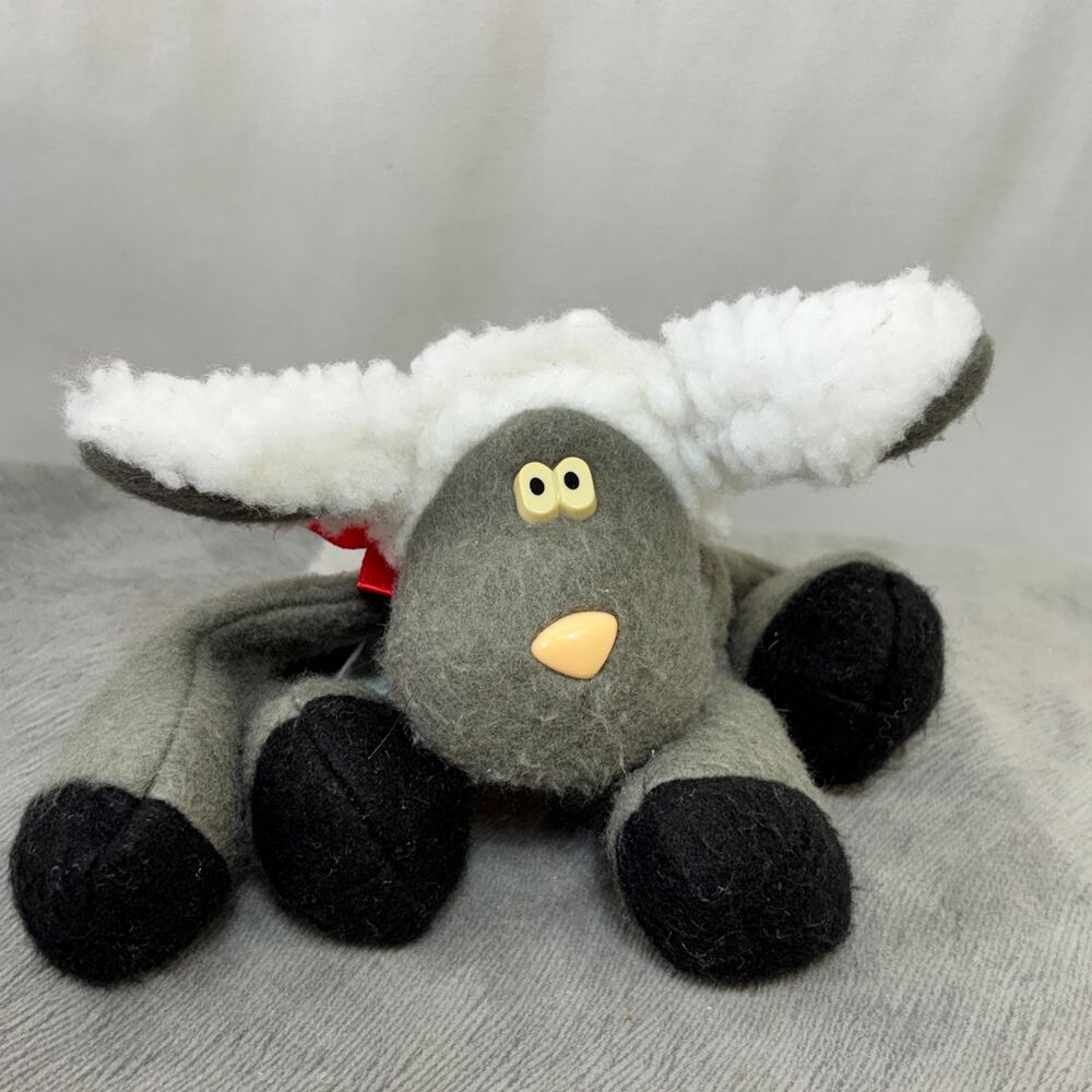 Hallmark Sherman Sheep Plush Toy 9” Vintage 1985 Rodney & Friends Plastic Eyes